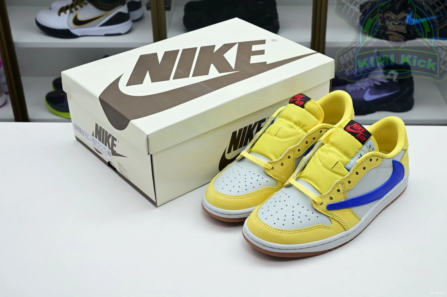 Travis Kimikick Affordable Air Jordan Jordan Canary 1Low Scott x 1872 1221